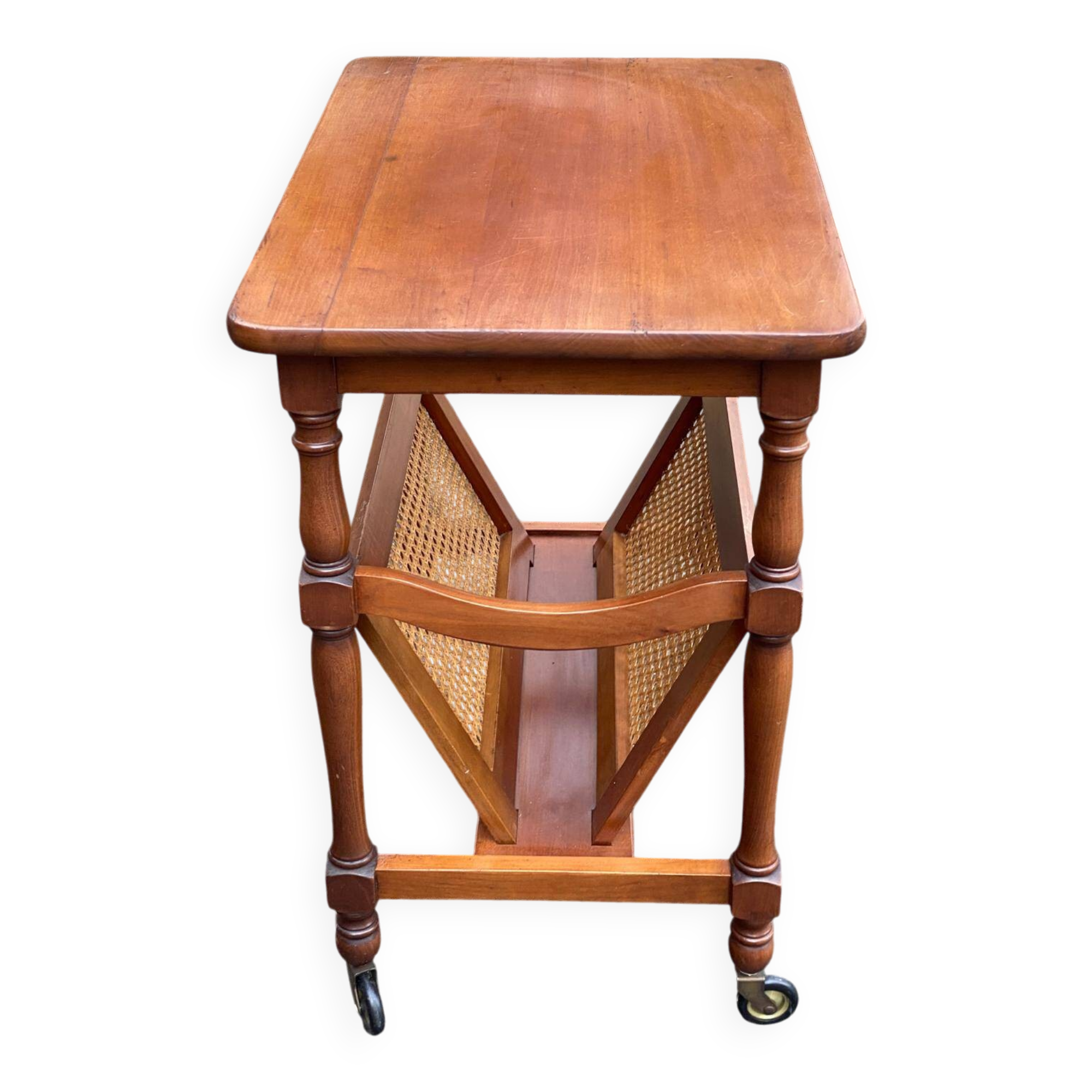 Vintage solid wood sideboard with storage.