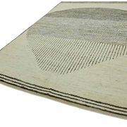 Hand-Knotted Turkish Contemporary 247 cm x 342 cm Beige Wool Carpet