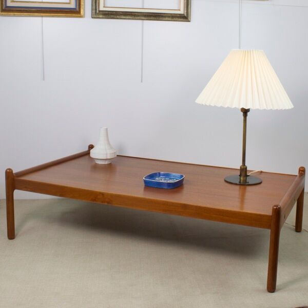 Scandinavian coffee table in vintage teak 1960
