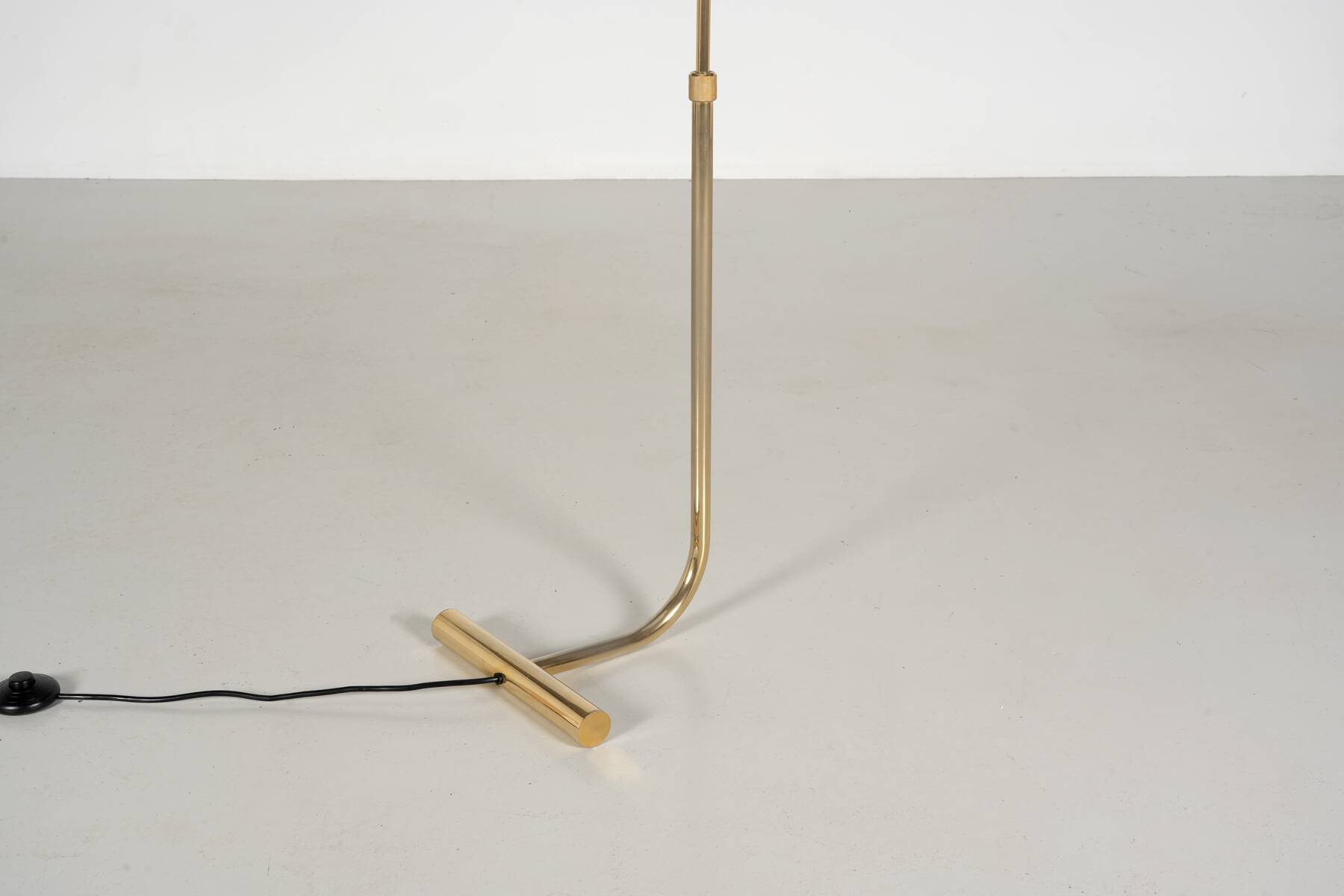 1980s gold modernist reading lamp