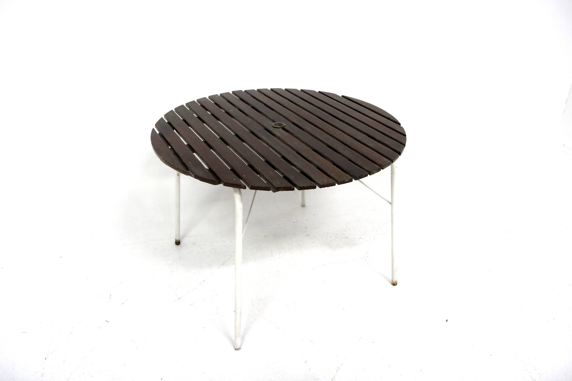 Teak and metal garden table, Sweden, 1960