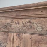 Armoire d'époque Louis XV 18éme en chêne et noyer massif Aérogommer