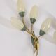 Set of 3 Vintage 1950s Wall Sconces in Floral Style, Italian Design