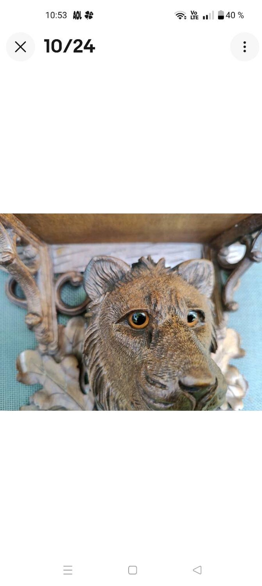 2 magnificent consoles/shelves in carved wood "FROM THE BLACK FOREST"