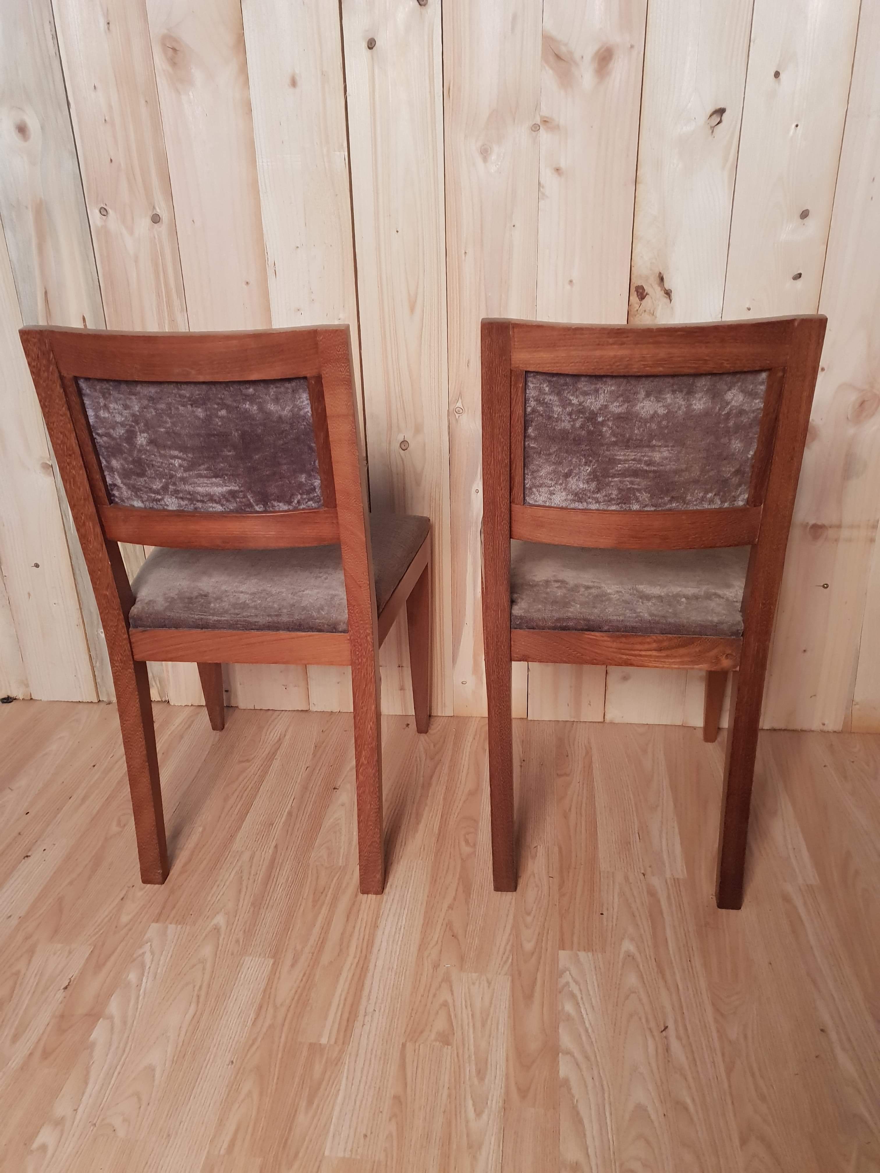 Former pair of art deco chairs