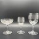Baccarat crystal glassware and decanter set, Athenian engraving