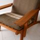 Fauteuil avec repose-pieds Hans Wegner GE 375