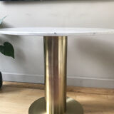 Table en marbre et laiton de Tom Dixon modèle "flash circle"