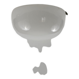 White opaline ceiling lamp