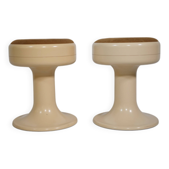 Space Age Design tulip foot stool Tulip, set of 2, 70s