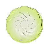 XXL Fruit Bowl Val Saint Lambert Crystal Lime Green 40cm