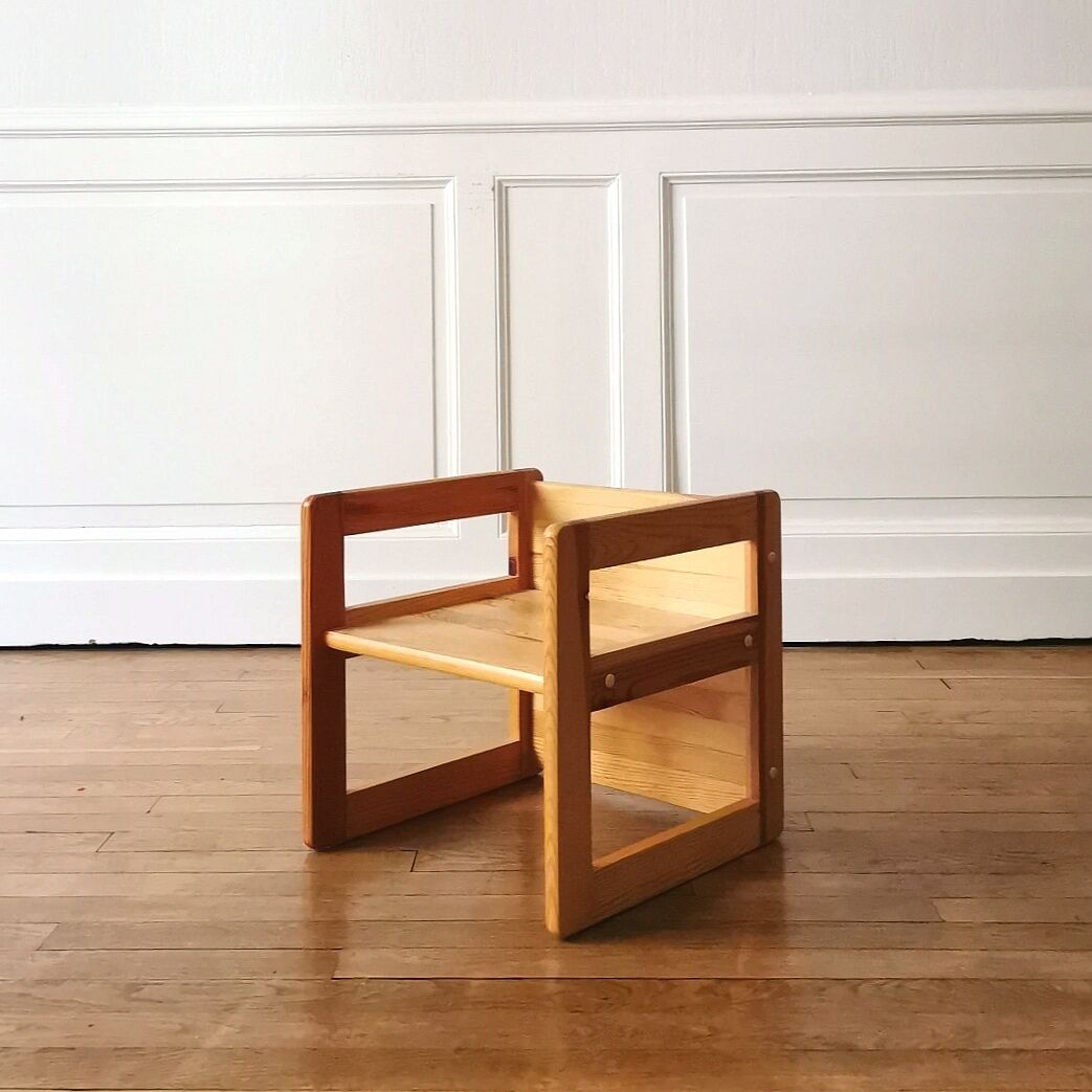 Children's armchair with 3 positions