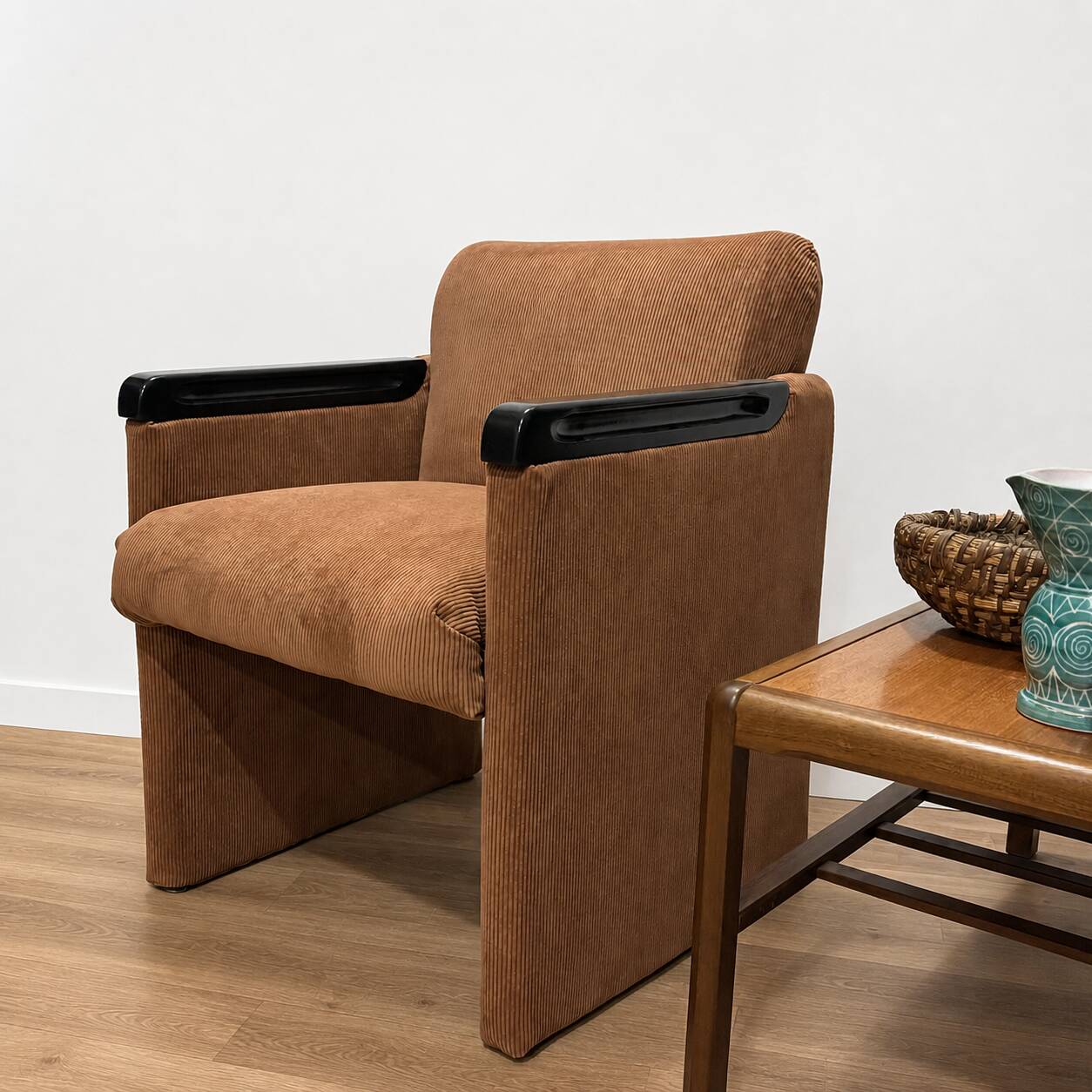Paire de fauteuils bridge années 80 retapissés