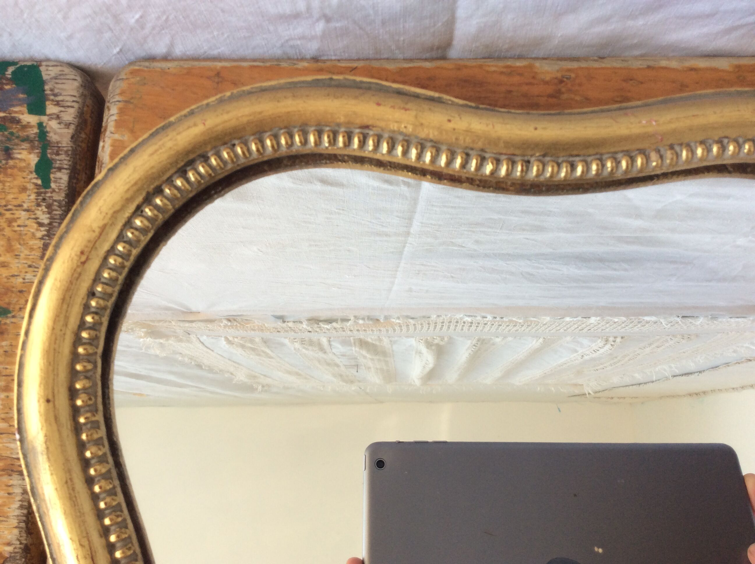 Vintage oval mirror  - 45x33cm