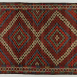 Anatolian handmade kilim rug 252 cm x 172 cm