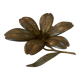 Vintage golden flower ashtray