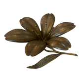 Vintage golden flower ashtray