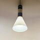 Hanging Light in Opaline Glass and Brass attributed to Stilnovo, 1950s