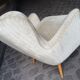 Ensemble de 4 fauteuils organic wingback chairs des années 50/60 vintage