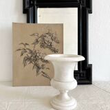 Vintage alabaster Medici vase table lamp