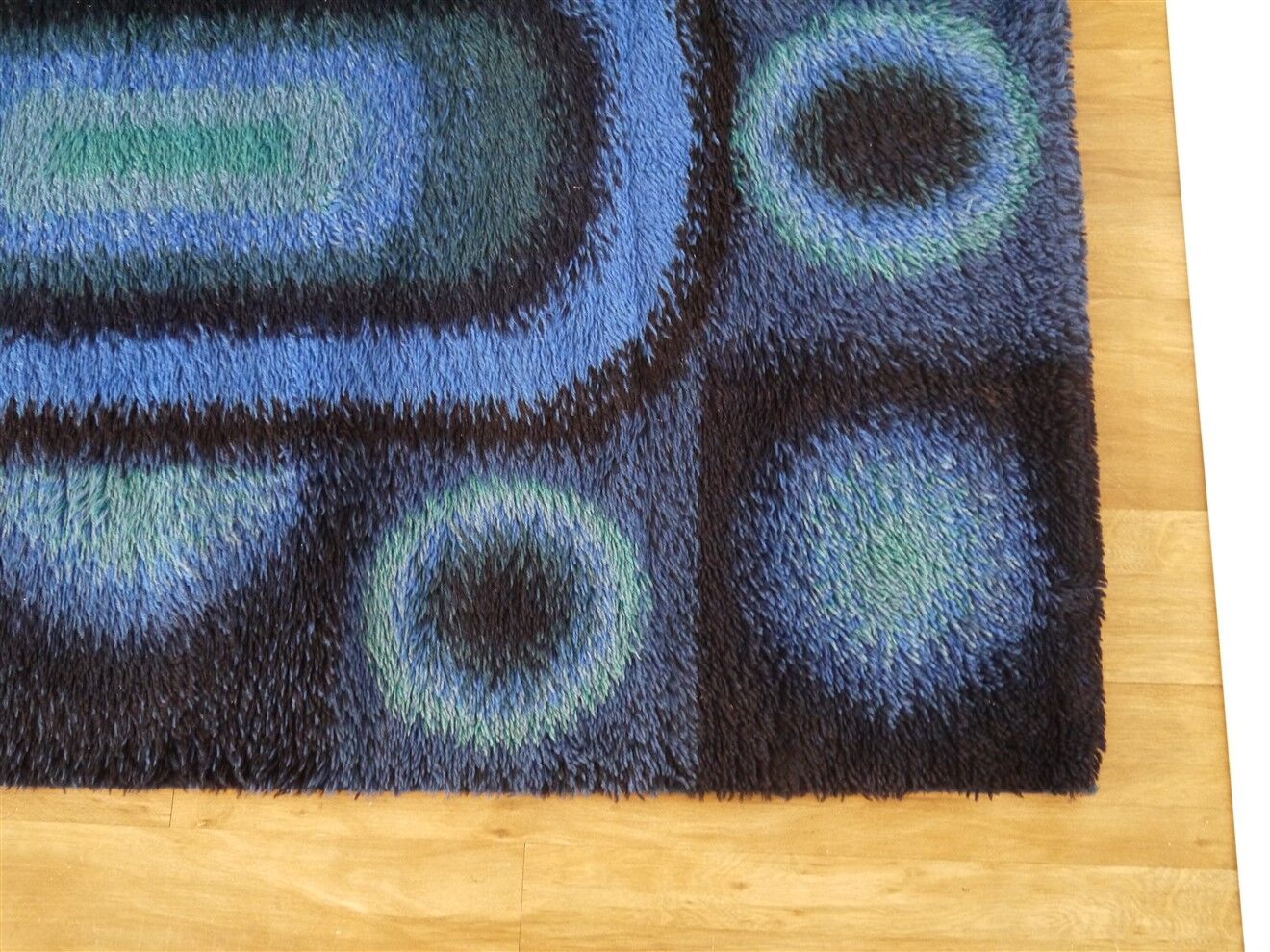 Vintage Danish carpet "rya" 1970