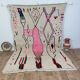 Handmade wool Berber rug 300x195 cm