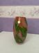 Vase en cristal coloré La Rochère – France – rose et vert