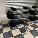 Série de 6 chaises design vintage