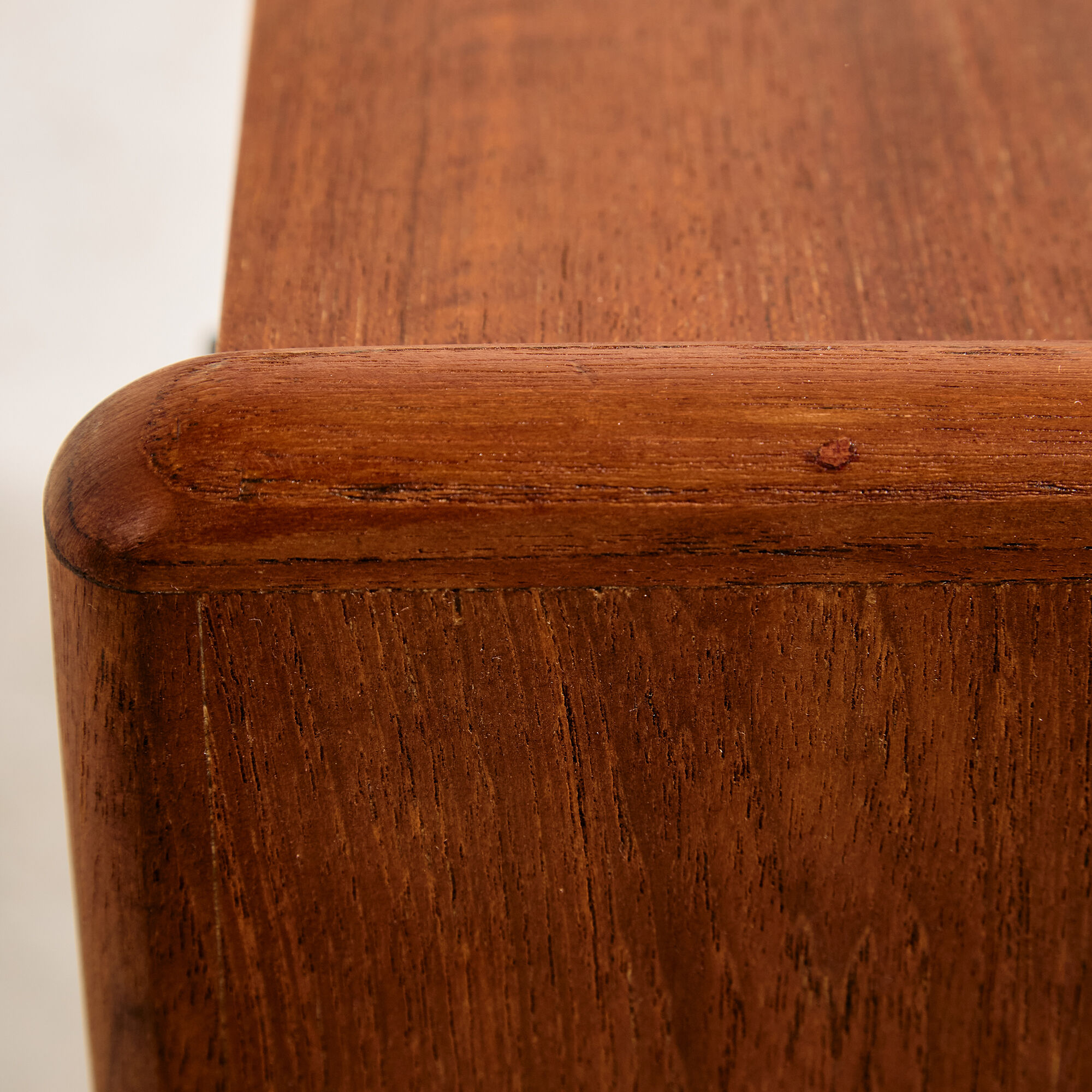 Restored commode in teak and oak