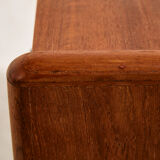 Restored commode in teak and oak