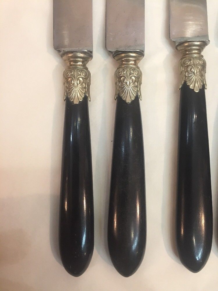 Set of 12 dessert knives Napoleon III brand r m