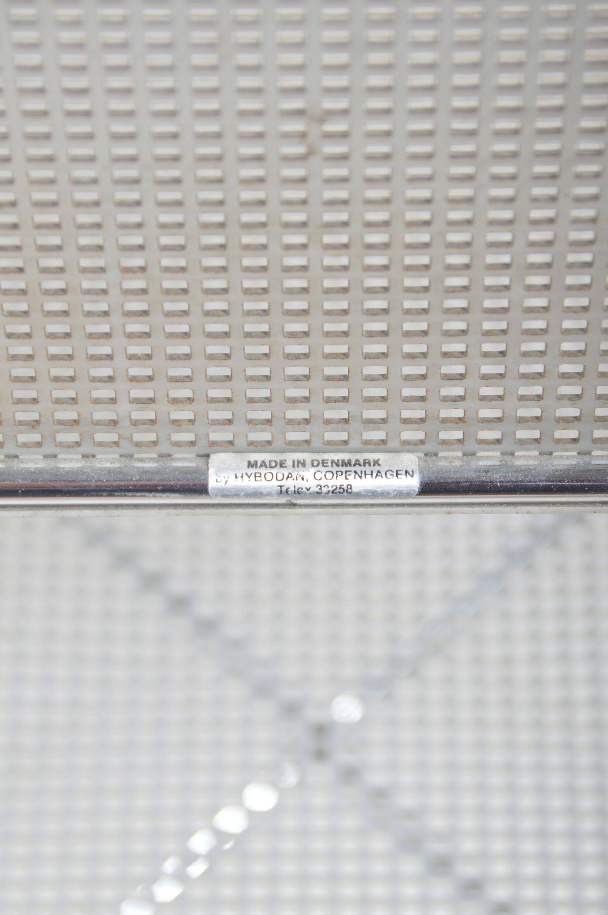 Set of X-Line chairs designed by Niels Jørgen Haugesen for Hybodan, '70