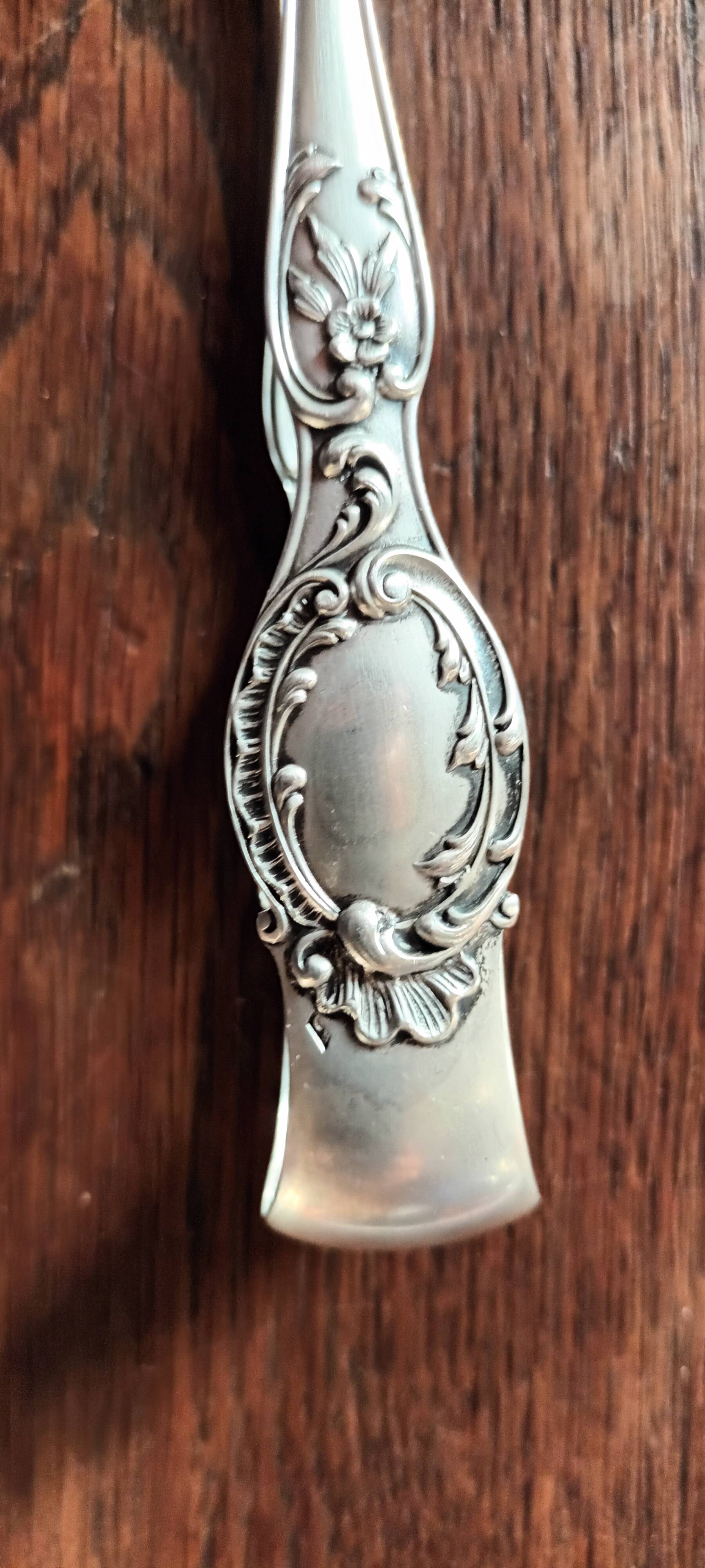 Silver sugar tongs