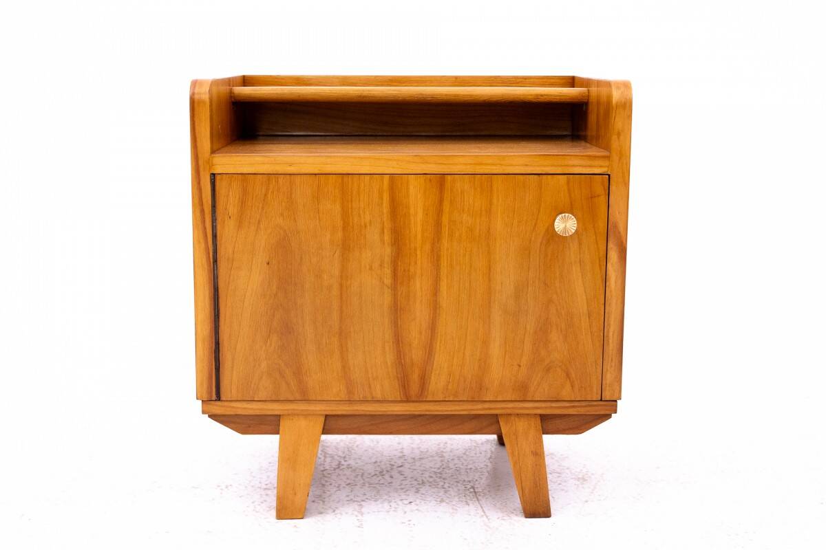 Pair of Art Deco bedside tables, Poland, 1950s.