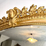 Antique mirror with 19th century pediment