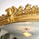 Antique mirror with 19th century pediment
