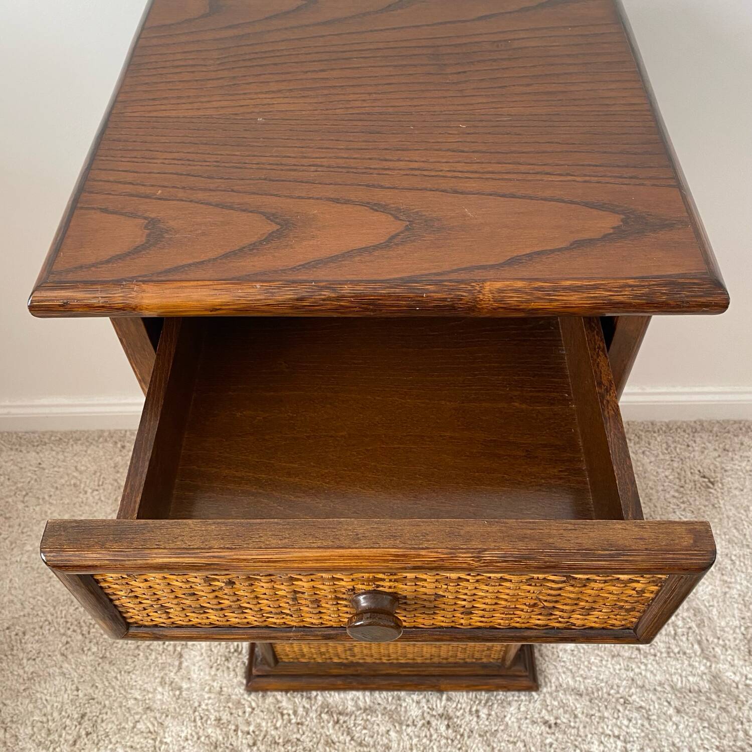 Roche bobois Maugrion rattan chiffonier