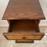 Roche bobois Maugrion rattan chiffonier