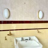 Pair of vintage Glashütte Limburg wall lights 1970