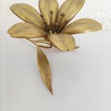 Brass flower ashtray