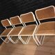 Suite de 4 chaises design par Marcel Breur modèle B32 Cesca