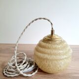 Yellow clichy hanging lamp