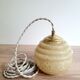 Yellow clichy hanging lamp