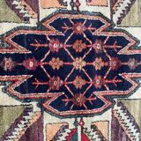 Handmade ancient Persian mazlaghan carpet
