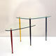 Metal & Crystal Arlecchino Coffee Table by Edoardo Poli for Vitrex, 1960s