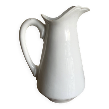 XXXL white porcelain pitcher vase 1920