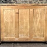 Old oak craft cabinet with sliding door