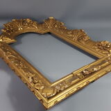 Frame carved wood, key 18th century 63x41 Leaf 47x27cm Bel state SB150