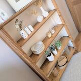 Retro chic wooden shelf