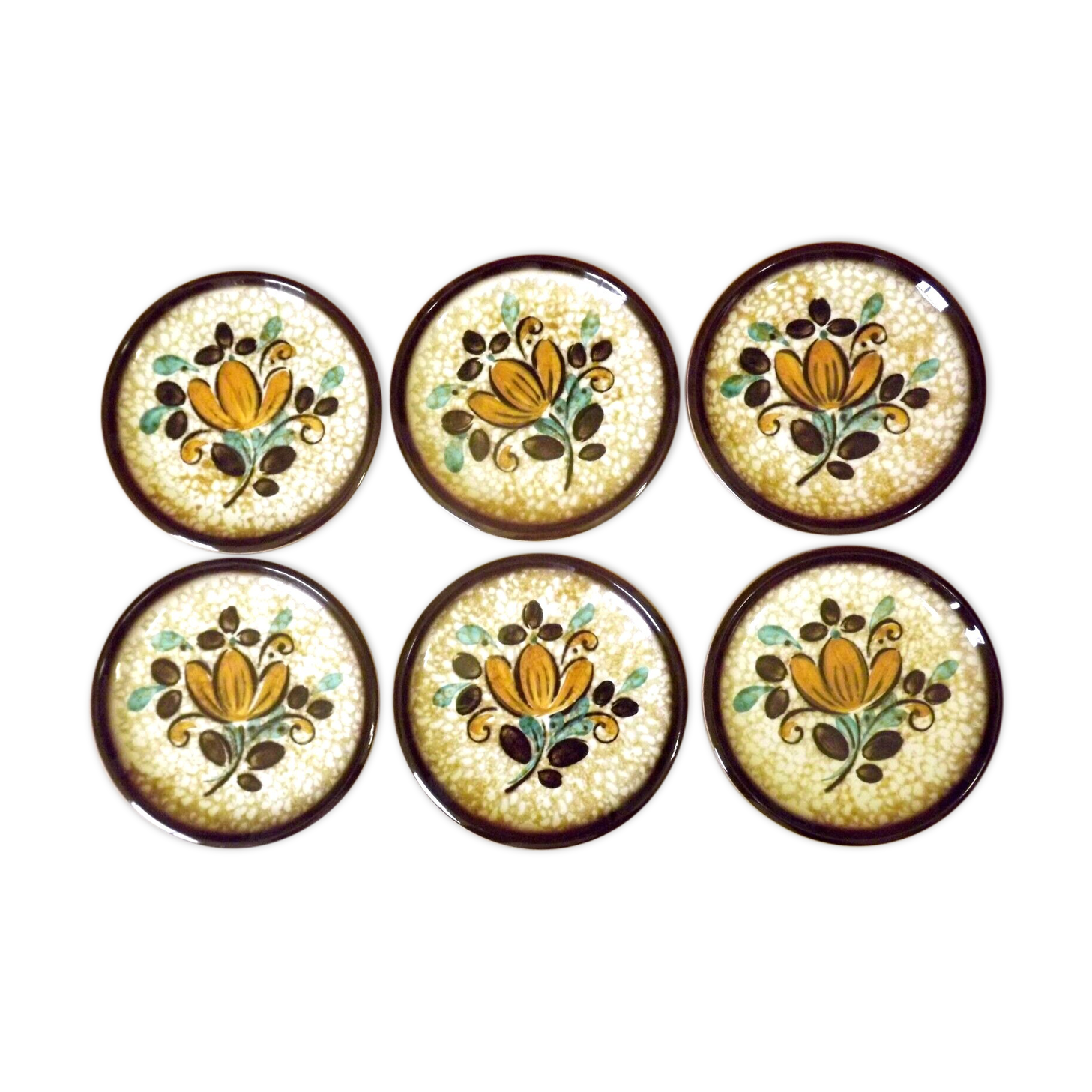 Set of 6 plates vintage Villeroy and Boch